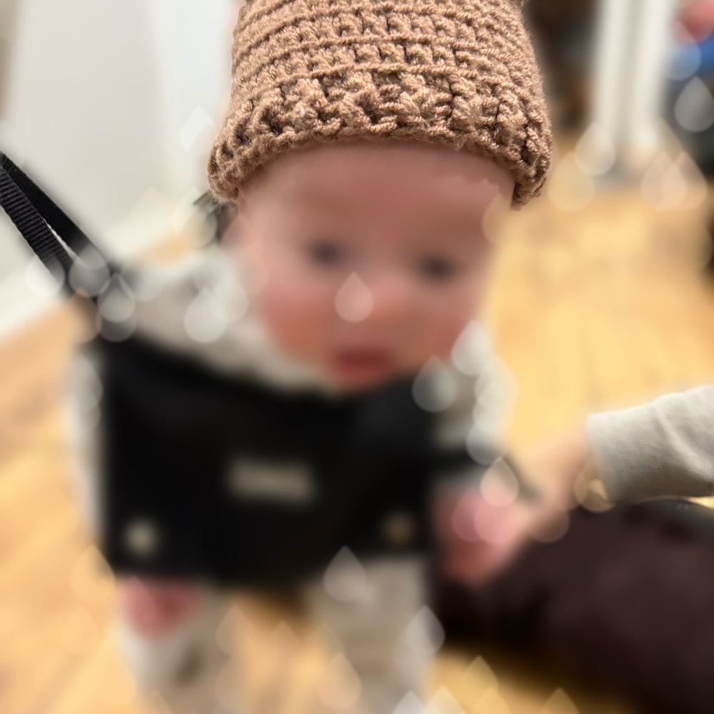 Brown Crochet Baby Hat